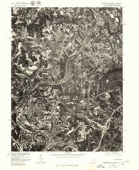 1976 Map of Morgantown North, Monongalia County, WV — High-Res | Pastmaps